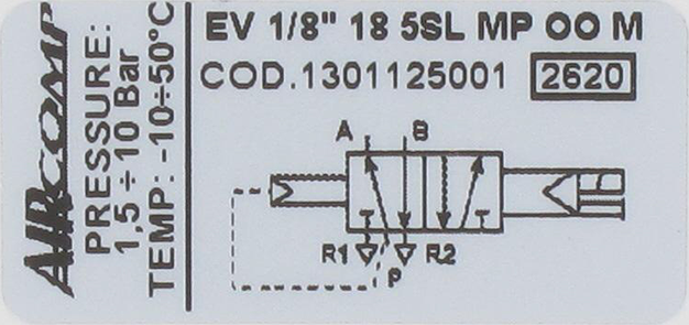 Distributeur à commande électro-pneumatique 5/2-G1/8 pneu-méc.monostable Distributeurs pneumatiques