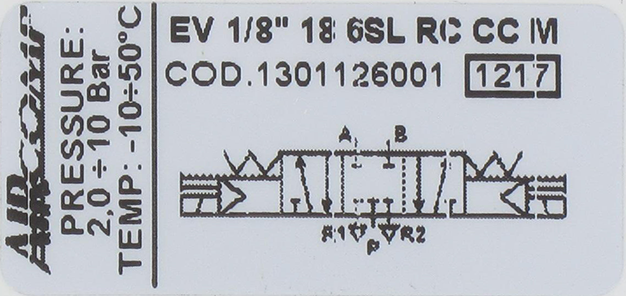 Distributeur à commande électro-pneumatique 5/3-G1/8  Distributeurs pneumatiques