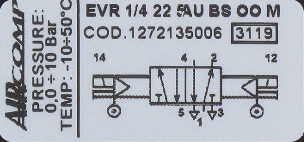 Distributeur à commande électro-pneumatique asservie 5/2-G1/4 bistable Distributeurs pneumatiques