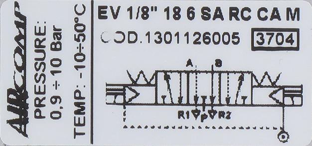 Distributeur à commande électro-pneumatique asservie 5/3-G1/8  Distributeurs pneumatiques