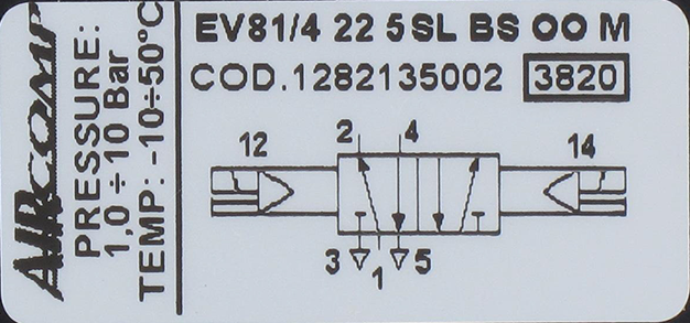 Distributeur à commande électropneumatique 5/2-G1/4 bistable Distributeurs électro-pneumatiques 5/2 bistable 5/3 série 128 (G1/4'' - 650 à 1000 Nl/min)