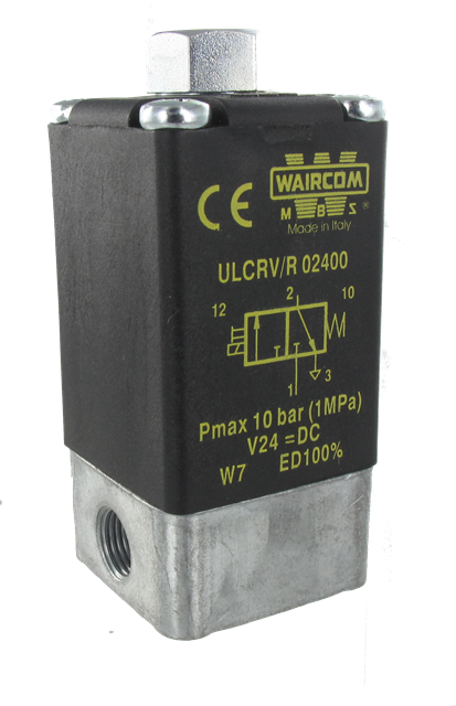 Distributeur commande électrique 3/2 NF monostable 24 V DC cde manuelle bistable UL - Electro-distributeurs à commande directe