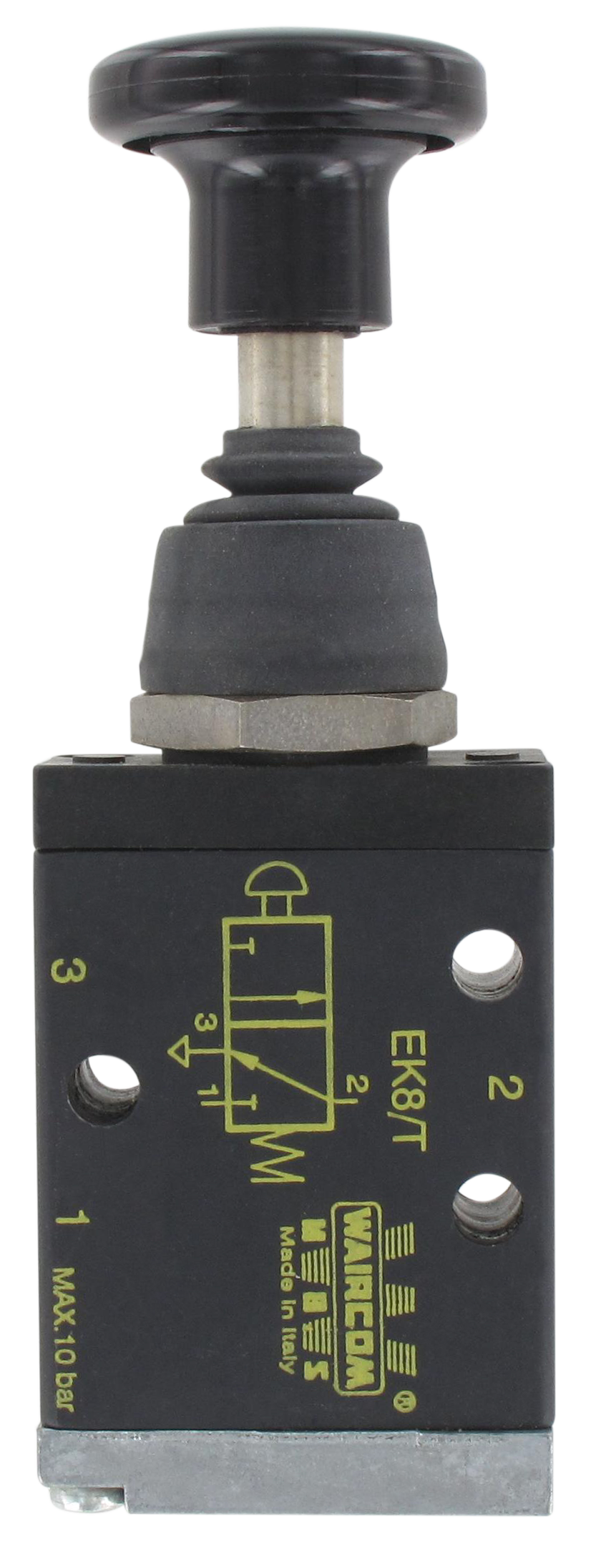 Distributeurs pneumatiques à bouton poussoir métallique 3/2 NF-NO monostable (G1/8'')