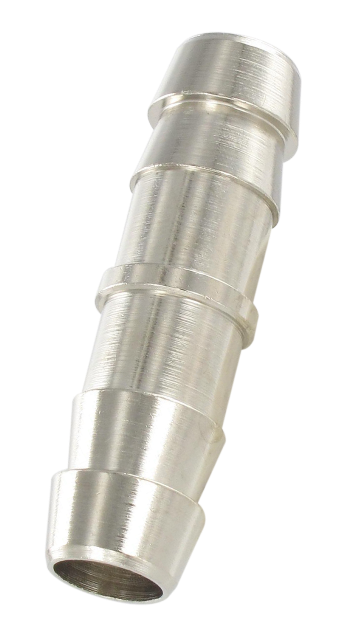Double barb connector in nickel-plated brass 21