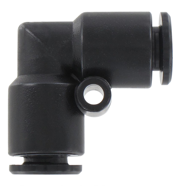 Elbow push-in fitting in technopolymer T6 Pneumatic push-in fittings