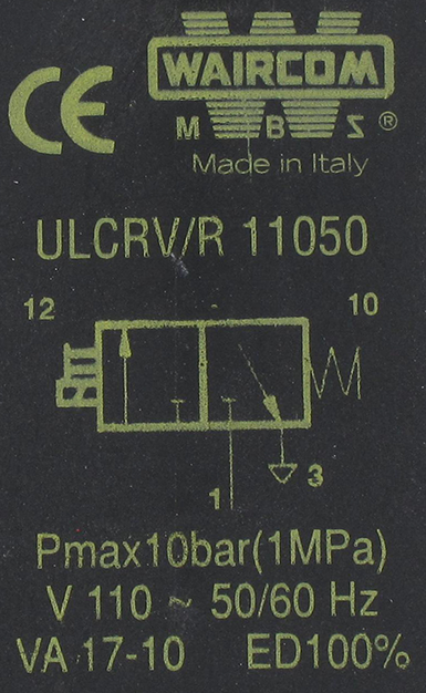 Electro-distributeur pneumatique 3/2 NF monostable 110VAC 1/8\" cde man. bistable UL - Electro-distributeurs à commande directe