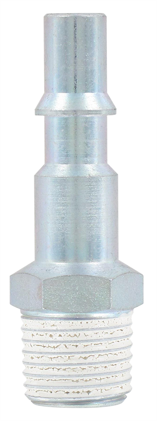 Embout acier traité coupleur pneumatique ISO-C DN5.5 mâle conique 1/4 prétéfloné