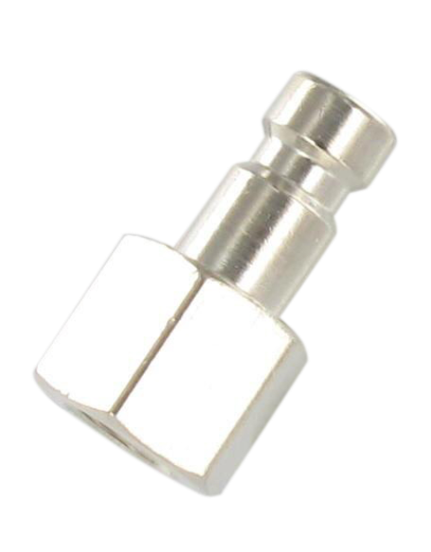 Embouts micro femelle cylindrique passage 2,7 mm en laiton nickelé