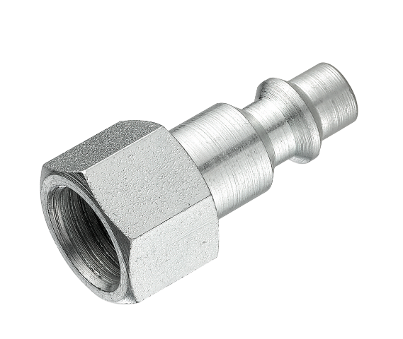 ISO-B profile BSP female plugs DN5.5 mm in zinc plated steel for compressed air