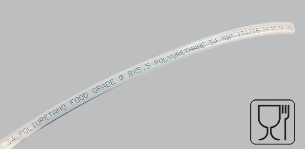 Polyurethane tube Int.4 Ext.6 Neutral Food grade polyurethane hoses
