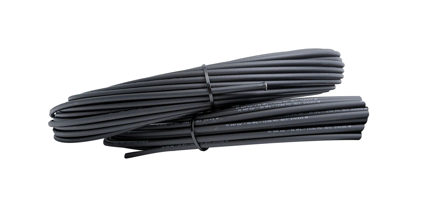 Grease-free high pressure hoses 840 bar (50 and 100 m coils) 6.35X11.3