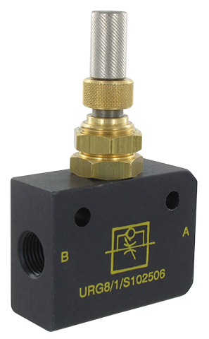 In-line flow restrictor 1/8\" with recessed marking - code 74550