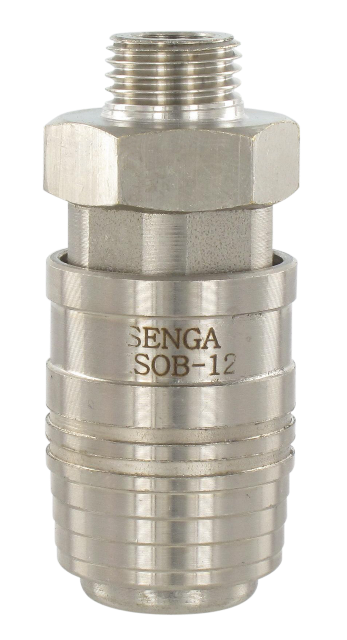 ISO-B male cylindrical coupling 5.5mm bore 1/4
