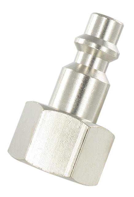 ISO-B profile BSP female plugs D5,5 mm in nickel plated brass