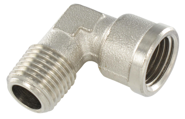 L male conical female cylindrical nickel-plated brass Standard fittings in nickel plated brass