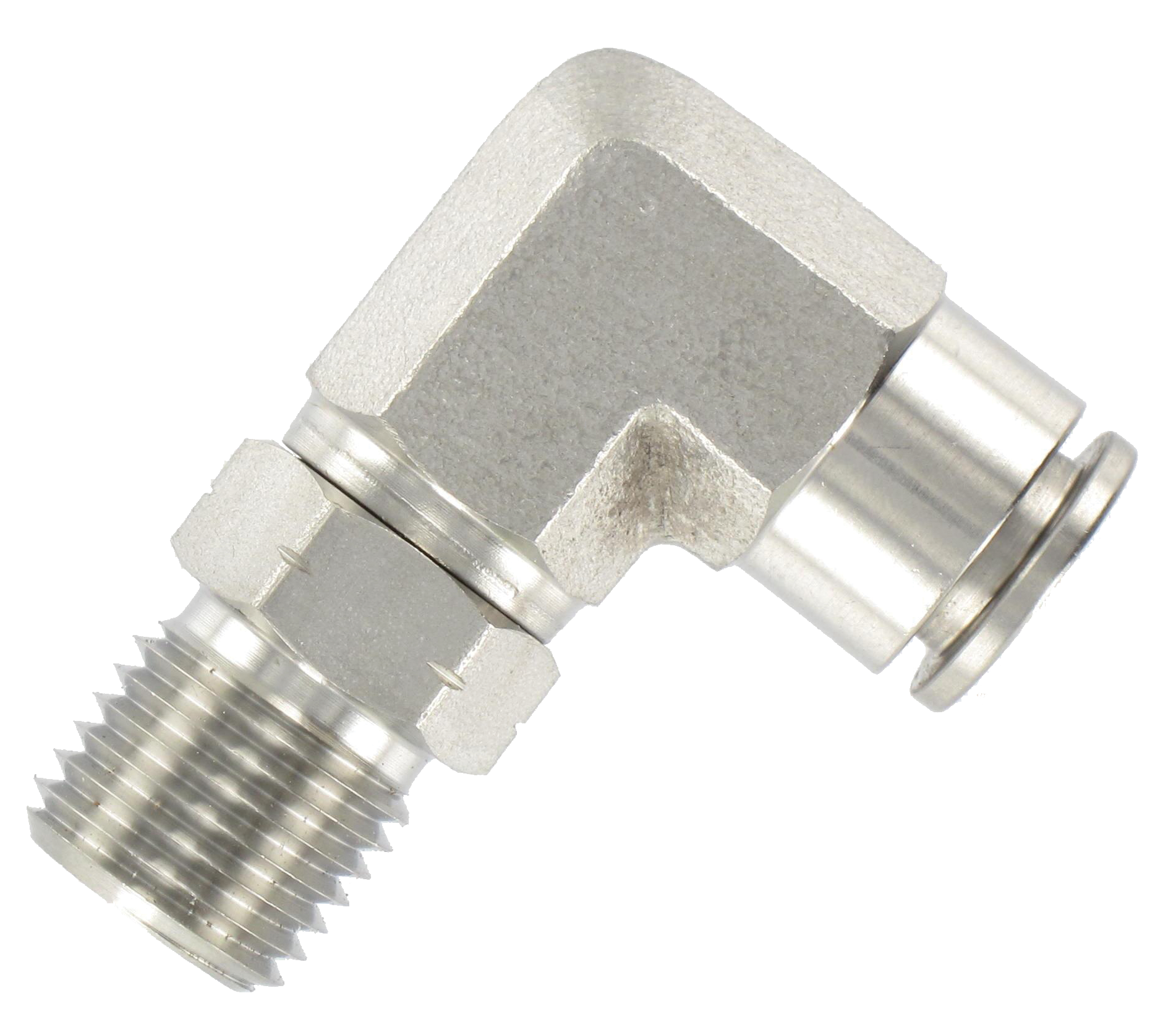 T8 - 1/8\" NPT male swivel stainless steel 316 elbow push-in fittings Pneumatic function fittings