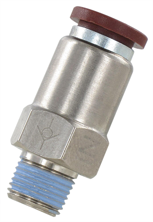 Male check valve \"in\" with push-in connection T6 - 1/4