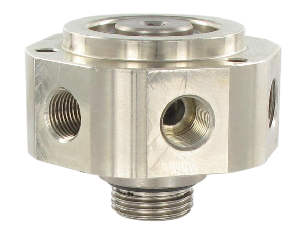 Male/female swivel fitting with 1 input / 6 outputs Fittings and couplings