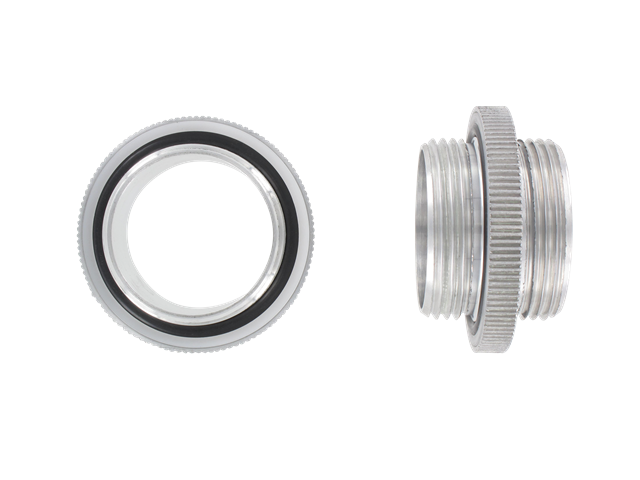 M/M BSP cylindrical aluminium nipples with NBR mounted seals