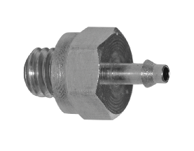 Male spline socket #10-32 T.5/16\" nickel plated brass Pneumatic valves