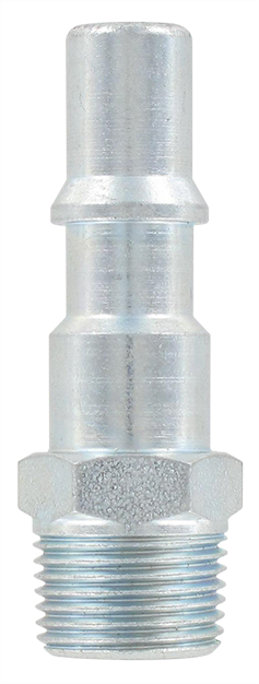 ISO-C profile BSP tapered male plugs DN8 mm in zinc plated steel for compressed air