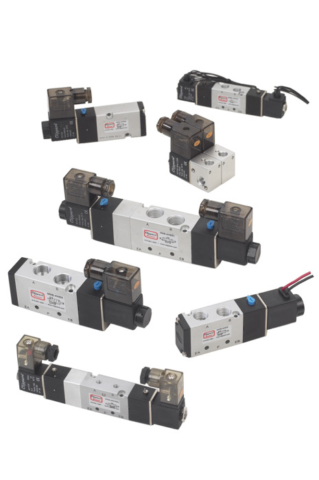 Maximatic 2/2 NC monostable 1/8 \"NPT 12VDC solenoid valve with wires Pneumatic valves