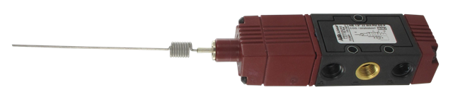 Mechanically operated spool pneumatic valve with 5/2-G1/8 antenna