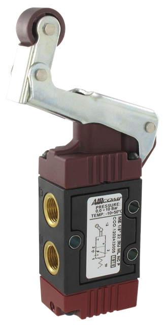 Mechanically operated spool valve with one-way roller lever 3/2-G1/8 Pneumatic valves
