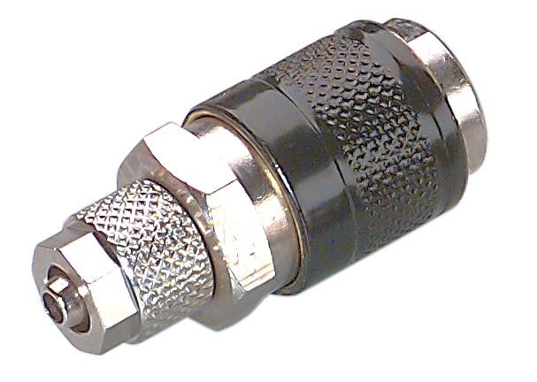 Mini-couplings double shut-off push-on fitting 5 mm bore Fittings and couplings