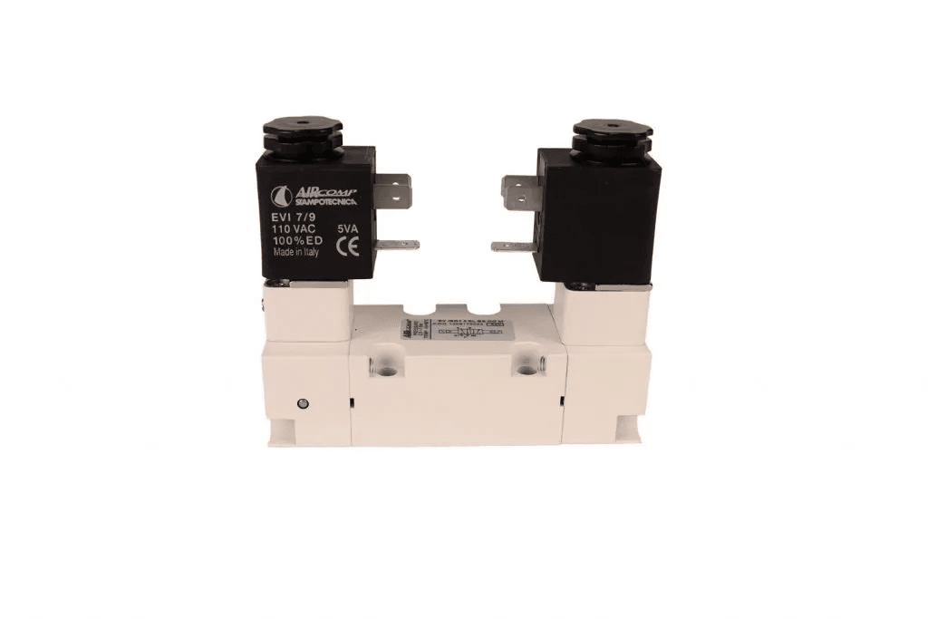 Monostable 5/2 solenoid air operated valve iso T1 AIRCOMP® products