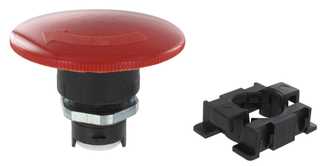 Mushroom release buttons by rotation D60 Panel controls pneumatic valves