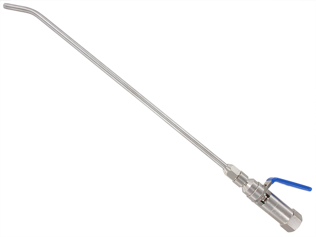 Nickel-plated blowgun with stainless steel nozzle L290