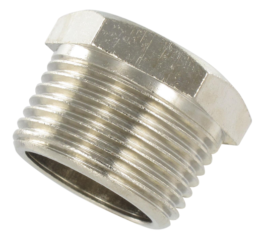 Nickel-plated brass BSP tapered male plug 3/8 Standard fittings