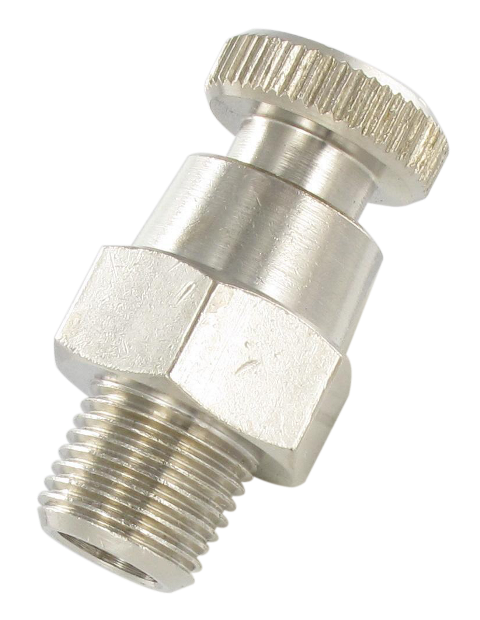 Nickel-plated brass drain valves Standard fittings
