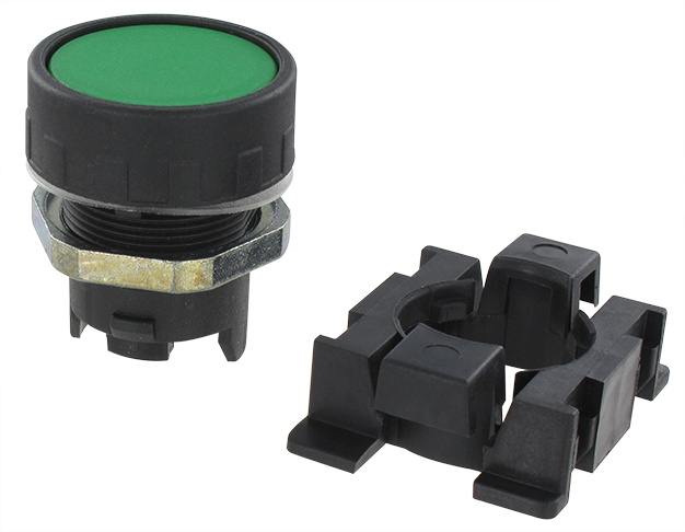 Panel control series 100/120/125/127 protected push button RT 010 (green) Panel controls pneumatic valves