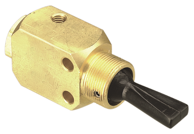 Plastic lever valve #10-32 3 stable pistons Pneumatic valves