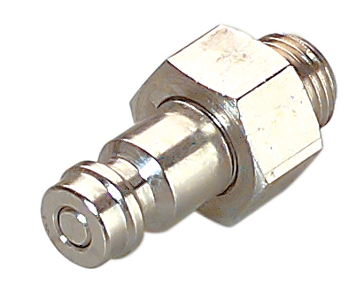 Plugged tip cylindrical male 5 mm bore 1/4