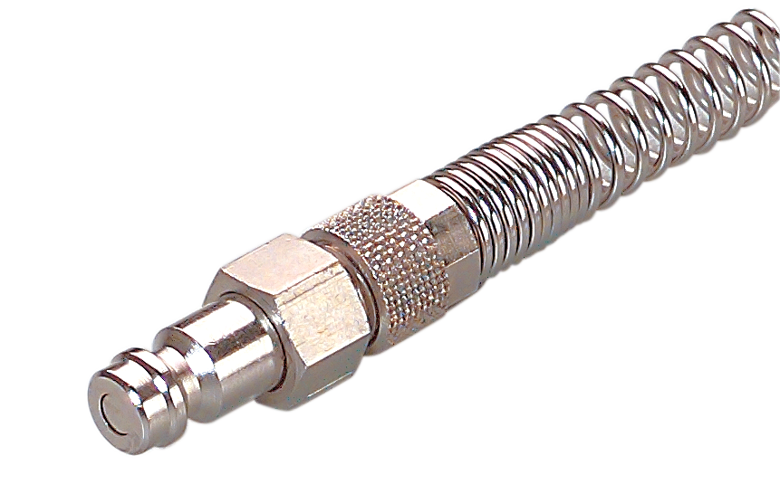 Plugged tips with push-on fittings with spring 5 mm passage Fittings and couplings
