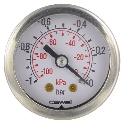 Pressure gauge dia 40 -1-0 bar