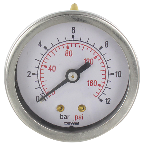 Pressure gauge dia 50 0-12 bar