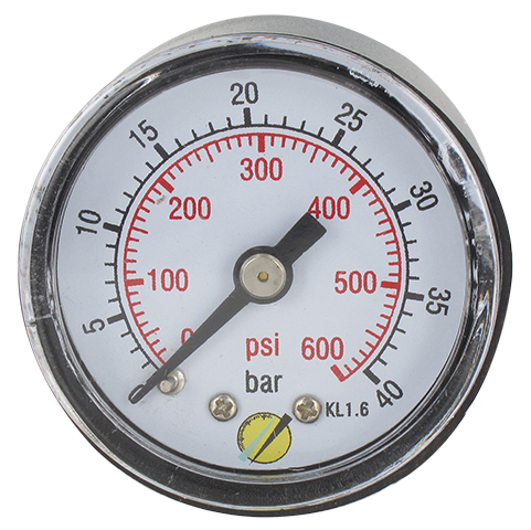 Pressure gauge Ø40 axial connection 1/8 40 bar Pressure gauges