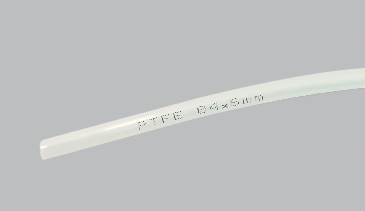 White PTFE tubing D5x8 - roll 100m Teflon hoses