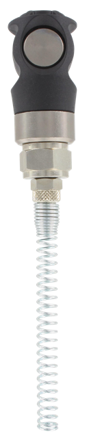 Quick-connect safety coupling anti-scratch design ISO-C compression socket with spring D8 mm T6/4