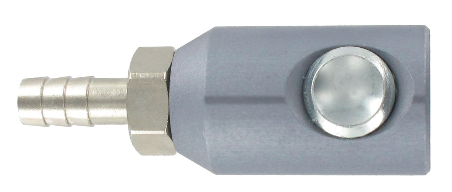 Quick-connect safety couplings ISO-C barb connector D8 mm