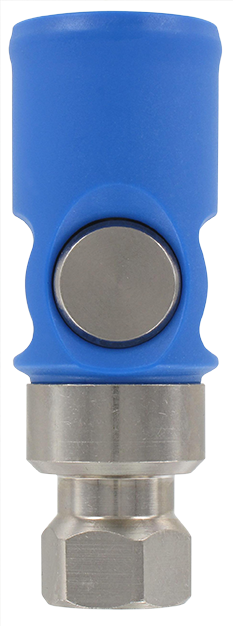 Coupleurs sécurité anti-rayure ISO-B femelle cylindrique DN8 mm pour air comprimé Raccords et coupleurs