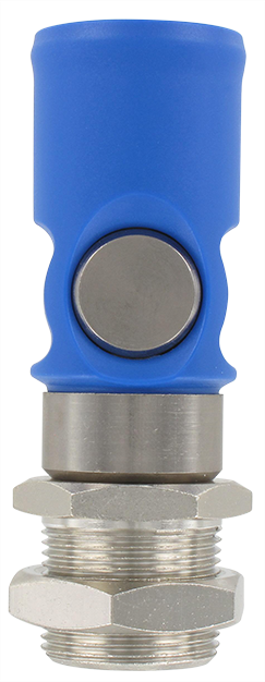 Coupleurs sécurité anti-rayure ISO-B traversée de cloison DN8 mm pour air comprimé Raccords et coupleurs