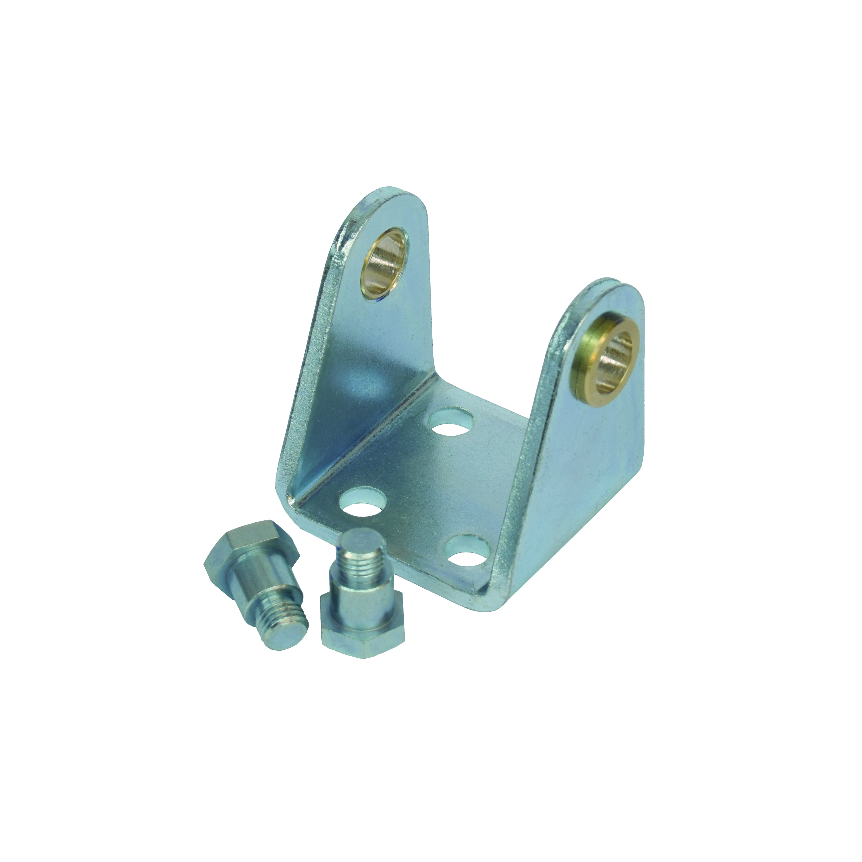 Rear hinges for round profile pneumatic cylinders series P