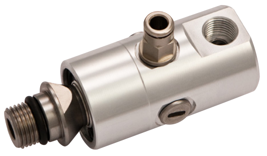High speed series, with radial connection, 1/4" outlet for machine tools Pneumatic components