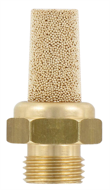 Silencers brass base, sintered bronze body