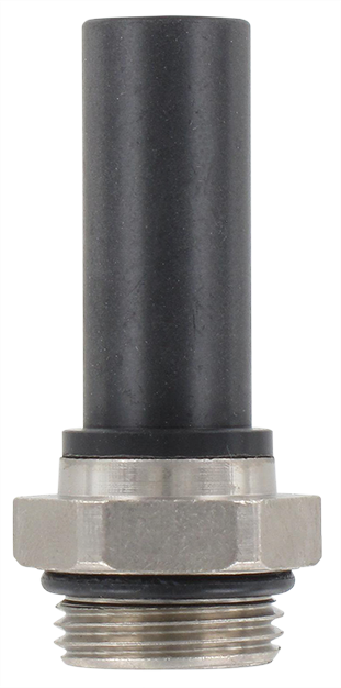 Snap-in spindle BSP cylindrical male thread in technopolymer 3/8 T12 Pneumatic push-in fittings